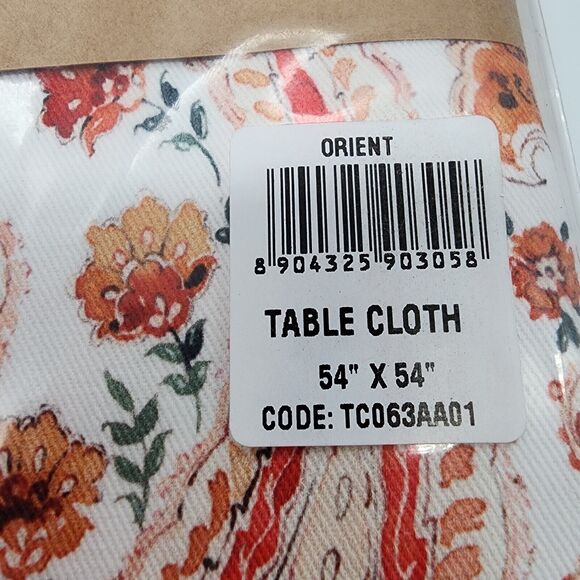 Maison d' Hermine Table Cloth Paisley Orient 100% Cotton Fall Boho 54 X 54" - Picture 3 of 5